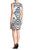 Taylor - Bateau Neck Sheath Dress 8783M in Blue and Black