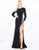 Mac Duggal Prom - 66769M Bead Embellished Jewel Gown with Slit In Black