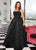 Rachel Allan Curves - 6679 Folded Strapless Ballgown In Black