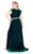 Mac Duggal Fabulouss - 66794F Ruched V-Neck Cap Sleeves Gown with Slit