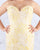 Mac Duggal Fabulouss - 66801F Floral Print Sweetheart Mermaid Dress In Yellow