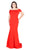 Mac Duggal Fabulouss - 66812F Off-Shoulder Mermaid Dress With Train in Red