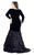 Mac Duggal Fabulouss - 66813F Plunging Vneck Long Sleeves Mermaid Gown In Black