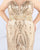 Mac Duggal - Fabulouss - Bedazzled Trumpet Dress With Train 66828F In Gold