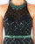 Mac Duggal Flash - 66835L Bedazzled Halter Trumpet Dress With Train In Black and Green