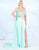 Mac Duggal Prom - 66846M Asymmetrical Chiffon Gown with Slit In Green