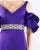 Cassandra Stone - 66857A Ruffle Accented Wide V-neck Mermaid Dress In Purple