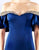 Cassandra Stone - 66865A Off-Shoulder Ruffled Mermaid Gown In Blue