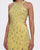 Cassandra Stone - 66874A Embellished Halter Dress With Lattice Back In Yellow