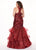 Rachel Allan Curves - 6688 Sequined Halter Organza Mermaid Dress