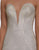 Cassandra Stone - 66918A Plunging Sweetheart Strapless Trumpet Gown In White and Gold