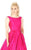 Mac Duggal Flash - 66920L Sleeveless Vibrant Taffeta A-Line Gown in Pink