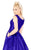 Mac Duggal Flash - 66920L Sleeveless Vibrant Taffeta A-Line Gown in Blue
