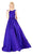 Mac Duggal Flash - 66920L Sleeveless Vibrant Taffeta A-Line Gown in Blue