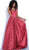 Jovani - 66920 Strapless Plunging V-neck Glitter Ballgown In Red