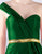 Mac Duggal Flash - 66924L One Shoulder Sweetheart A-Line Gown In Green and Gold