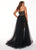 Rachel Allan Curves - 6692 Lace Romper With Tulle Skirt Overlay In Black