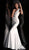Jovani - 66946 Sleeveless Deep V-neck Ruched Trumpet Dress in Gray
