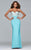 s7715e Strapless Embroidered Evening Dress