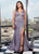 Rachel Allan Curves - 6697 Deep V-neck Glitter Jersey Mermaid Gown In Lilac