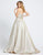 Mac Duggal Evening - 66978D Strapless Sweetheart Neckline Trumpet Gown In Gold and Silver