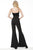 Jovani - 18891 Embellished Sweetheart Bell Jumpsuit In Black