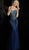 Jovani - 67026 Ombre Embellished Sweetheart Trumpet Dress In Blue