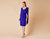 Daymor Couture - 670 Sweetheart Cape Cocktail Dress In Blue