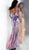 Jovani - Sequined Plunging V-Neck Evening Dress 67318 In Multi-Color