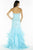 Alyce Paris - 6746 Tulle Ruffled Mermaid Gown In Blue