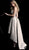 Jovani - 67510 Fitted V-Neck A-Line High Low Gown In Gold