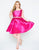 Mac Duggal - 67605F Vibrant Satin Beaded Waist Cocktail Dress in Pink