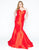 Mac Duggal - 67606F Strapless Foldover Sweetheart Mermaid Dress in Red