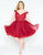 Mac Duggal - 67608F Embroidered Lace Off-Shoulder Tulle A-line Dress in Red