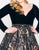 Mac Duggal - 67614F Velvet Long Sleeve Sequined Ballgown in Black and Neutral
