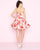 Mac Duggal - 67616N Floral Patterned Sweetheart A-line Dress in Red and Multi-Color