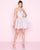 Mac Duggal - 67625N Rhinestone Accented Halter A-line Dress in Pink