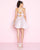 Mac Duggal - 67625N Rhinestone Accented Halter A-line Dress in Pink