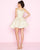 Mac Duggal - 67628N Bedazzled Scoop A-line Cocktail Dress in Gold