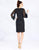 Mac Duggal Cocktail - 67633N Bateau Cutout Long Sleeves Cocktail Dress In Black
