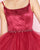 Mac Duggal - 67637N Sleeveless Scoop Tulle Polka Dot A-line Dress in Red