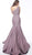 Jovani - 67650 Stretch Glitter Mermaid Dress With Sweep Train In Purple