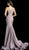 Jovani - 67650 Stretch Glitter Mermaid Dress With Sweep Train In Purple