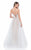Terani Couture - Strapless Sequined Ballgown 1611P1240B in White