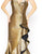 Mac Duggal - Metallic Strapless Ruffled Trumpet Dress 67662D In Gold