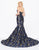 Mac Duggal - 67675R Fitted Strapless Trumpet Evening Gown in Blue