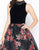 Mac Duggal - 67677R Floral Embroidered High Neck Ballgown With Train