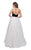 Mac Duggal Ballgowns - 67684H Strapless Bodice Rosette Ballgown In Black and White