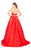 Mac Duggal Ballgowns - 67685H Jeweled Belt Strapless Sweetheart Gown in Red