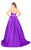 Mac Duggal Ballgowns - 67685H Jeweled Belt Strapless Sweetheart Gown in Purple